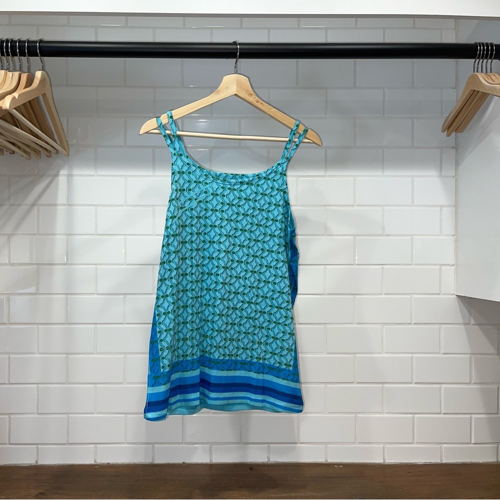 Retro Blue Tank Top